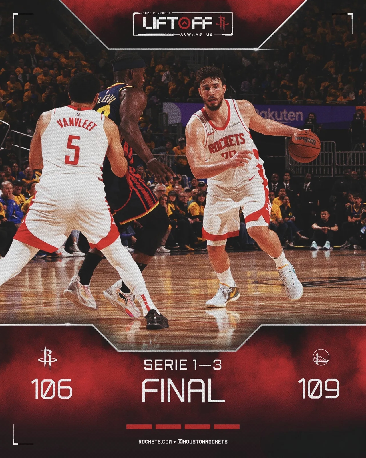 NBA季后赛：火箭击败勇士，晋级西部决赛